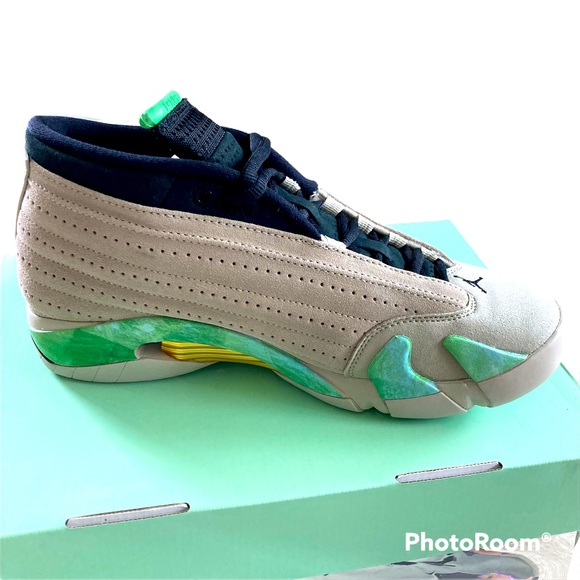 Air Jordan 14 Retro Low Women’s Aleali May ‘Fortune’ Size 9W / 7.5M DJ1034-200 - Picture 3 of 13